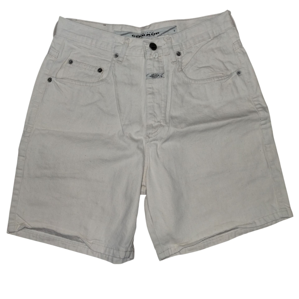 Vtg '94 Girbaud Jeans Shorts White 9/10 30W Denim USA